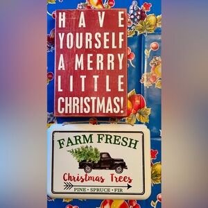 2 Brand New Christmas Signs.